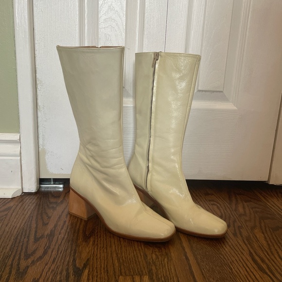 Paloma Wool Shoes - Paloma Wool Cream Heeled Boots